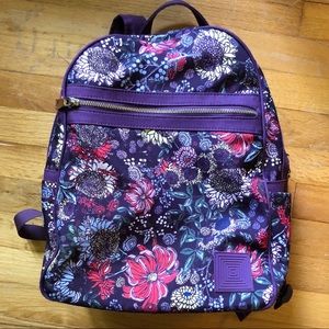 LuLaRoe Purple Floral Backpack or Diaper Bag